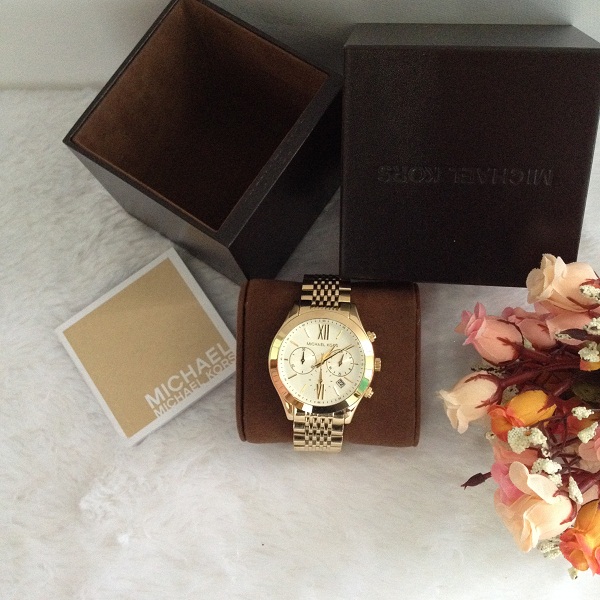 Michael Kors MK5762 Brookton Chronograph Gold-Tone Stainless Steel Ladies Watch รูปที่ 3