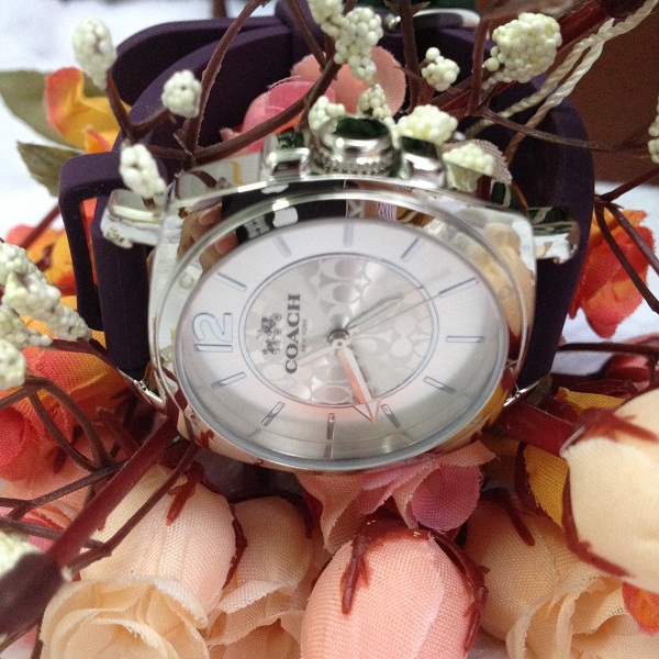 COACH 14502091 Boyfriend Small 34MM Rubber Strap Watch รูปที่ 3