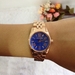 รูปย่อ Michael Kors MK3272 Women's Lexington Petite Rose Golden Blue Dial Watch รูปที่4