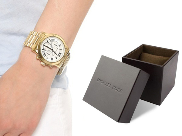 Michael Kors MK5916 Cooper Gold Tone Chronograph Women's Watch รูปที่ 7