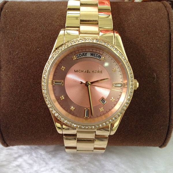 Michael Kors MK6143 Colette Pink Dial Gold-tone Ladies Watch รูปที่ 3