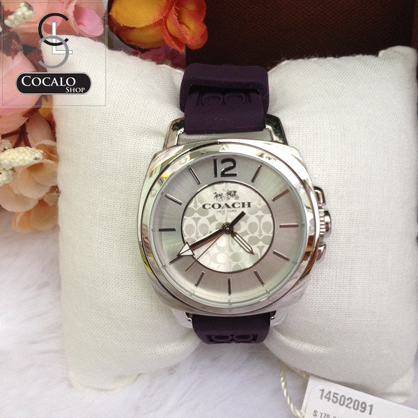 COACH 14502091 Boyfriend Small 34MM Rubber Strap Watch รูปที่ 1