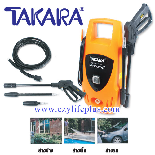 TAKARA เครื่องอัดฉีดน้ำแรงดันสูง เมอร์คิวรี่ ทู 105 บาร์ ส่งฟรี กทม.และปริมณฑล รูปที่ 1