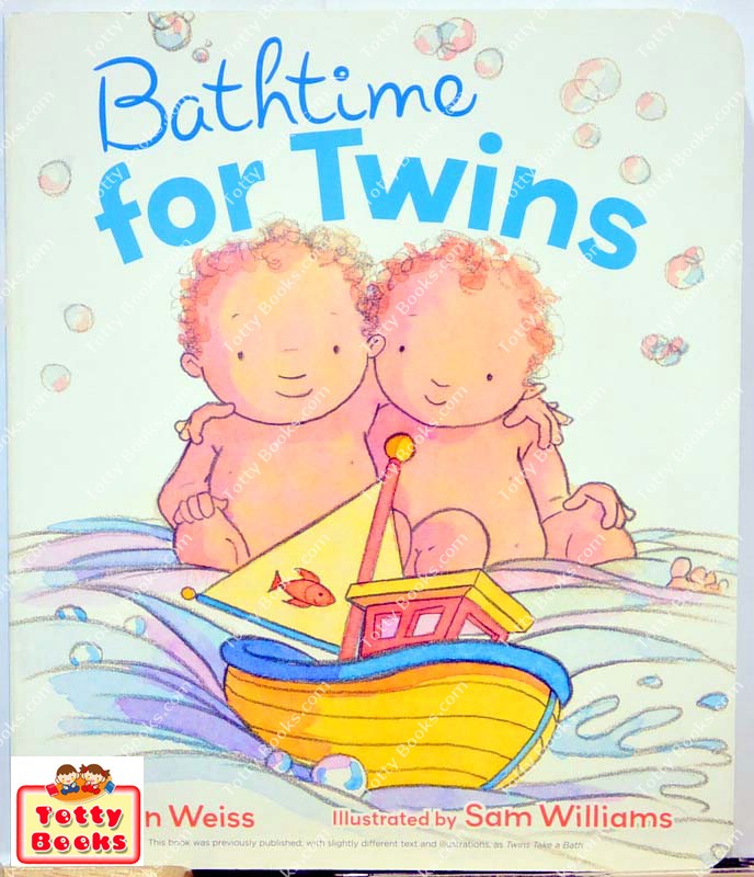 (Age Newborn - 4) นิทานอ่านเล่น/ก่อนนอน พี่น้องฝาแฝดรักกัน บอร์ดบุ๊กกระดาษหนา Bathtime for Twins (Board Book) รูปที่ 1
