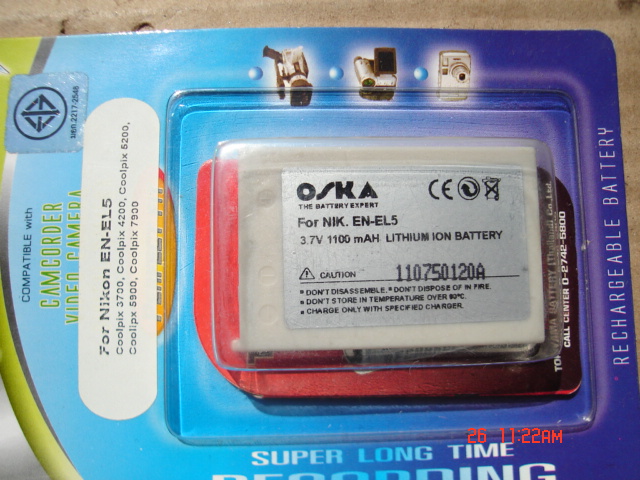 OSKA batteryสำหรับกล้องดิจิตอล รูปที่ 3