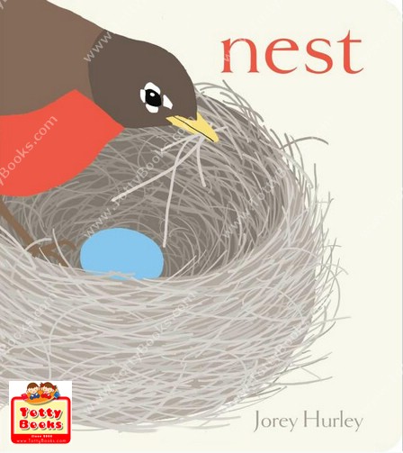 (Age 1 - 5) หนังสือบอร์ดบุ๊ก กระดาษหนา Nest (Jorey Hurley, Board Book) รูปที่ 1