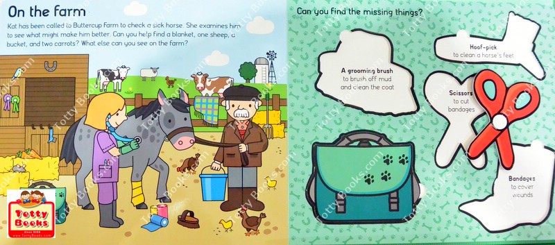 (Age 1.5 - 5) จิ๊กซอว์ชิ้นใหญ่ เสริมคำศัพท์ สัตว์แพทย์ Animal Rescue - Pretend Kit (with big puzzle pieces) รูปที่ 4