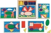 รูปย่อ (Parents Magazine Best Toys Award, Age 2 - 6) ของเล่นเสริมทักษะ ฝึกเชาว์ สี รูปทรง Beginner Pattern Block (Melissa & Doug) รูปที่2