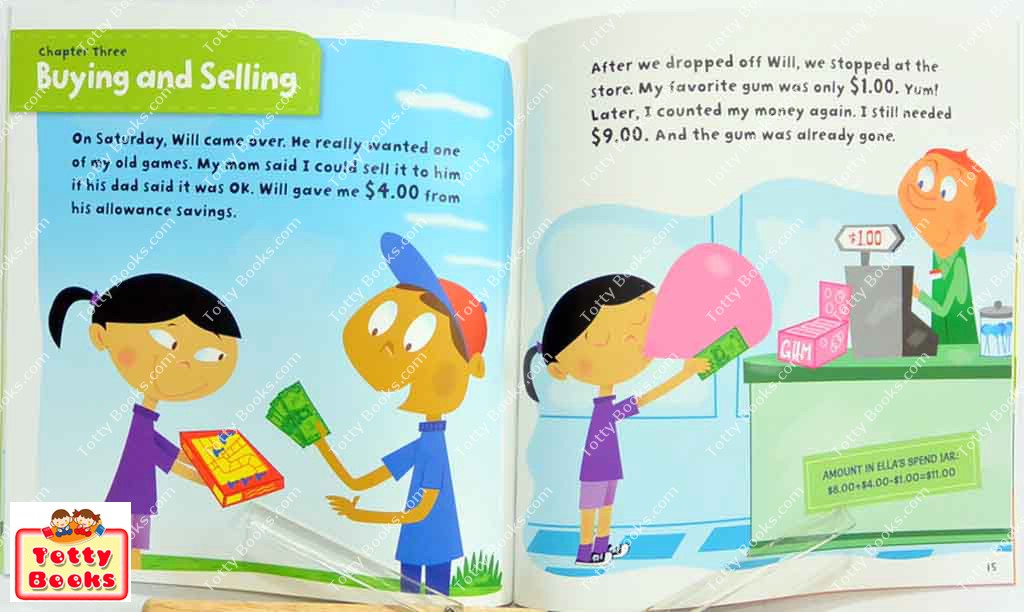 (Age 5 - 12) ดีมากๆ! ชุดหนังสือฉลาดใช้เงิน สอนเรื่องการหาเงิน Ella Earns Her Own Money (Money Basics) รูปที่ 3
