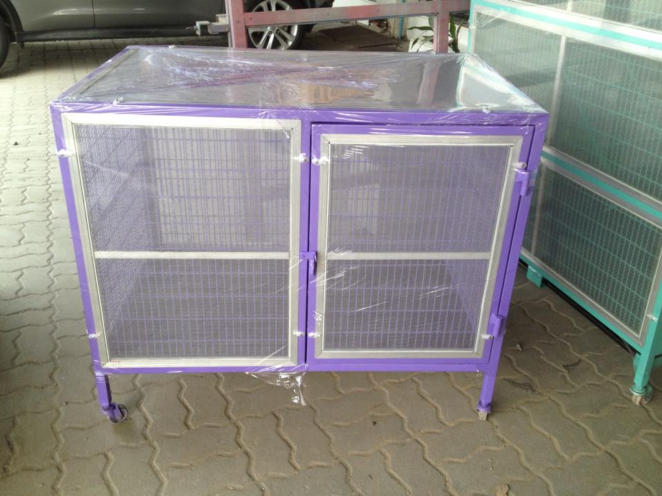 ขาย กรงสุนัขพื้นแสลทพร้อมมุ้งลวด รูปที่ 4