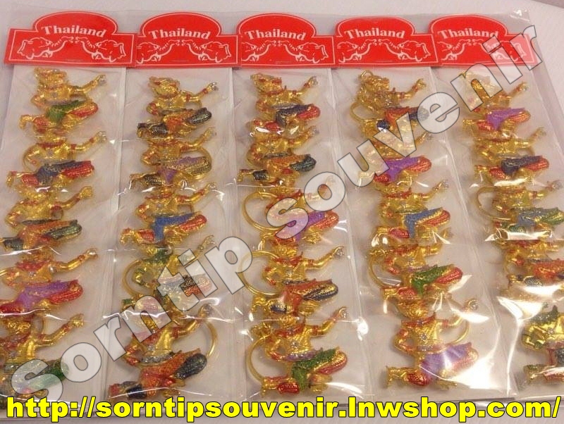 พวงกุญแจโลหะหัวโขนทศกัณฐ์ของที่ระลึกไทย ปลีก ส่ง ราคาพิเศษ รูปที่ 2