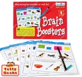 (Age 2.5 - 5) แนะนำ!! ชุดแบบฝึกหัดเขียน-ลบได้ ลับสมองซีกซ้าย-ขวา ฝึกเชาว์ ชุดที่ 1 Brain Booster I (Teaching & Learning Resources)