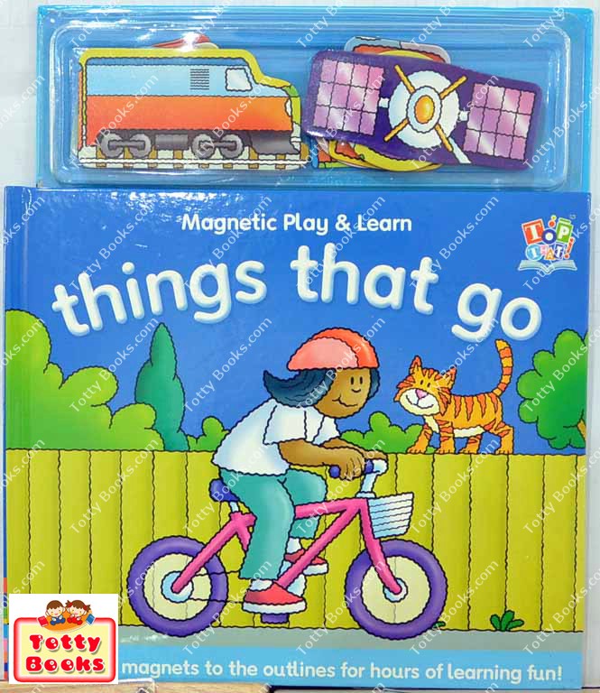 (Age 2 - 5) หนังสือแม่เหล็ก ส่งเสริมจินตนาการ เรียนรู้รถ ยานพาหนะ Things That Go (Magnet, Top That) รูปที่ 1