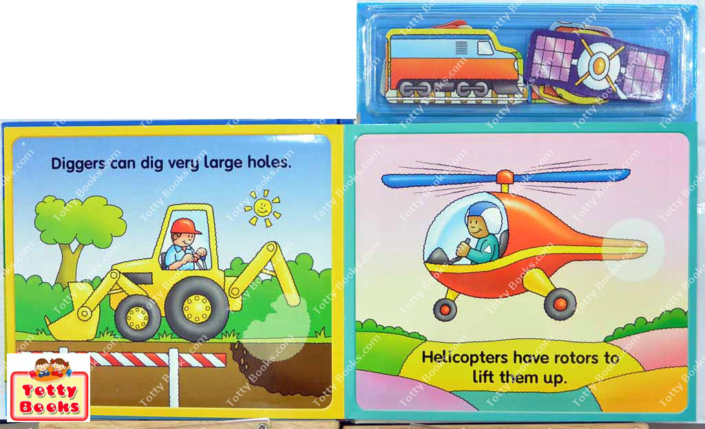 (Age 2 - 5) หนังสือแม่เหล็ก ส่งเสริมจินตนาการ เรียนรู้รถ ยานพาหนะ Things That Go (Magnet, Top That) รูปที่ 4