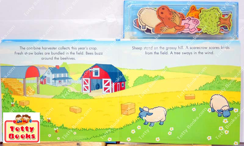 (Age 2 - 5) หนังสือแม่เหล็ก ส่งเสริมจินตนาการ สัตว์ในฟาร์ม On the Farm (Magnet Book) รูปที่ 4