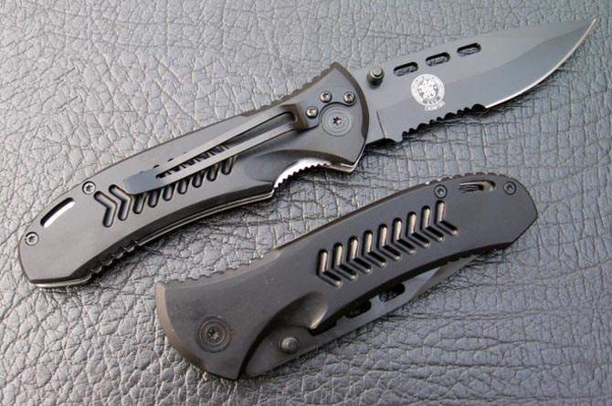 มีดพับ Smith & Wesson Saber clip Folding Pocket Hunting Knife  รูปที่ 6
