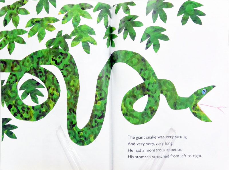 (Age 3 - 8) นิทานโคลงกลอน ส่งเสริมเด็กดี รู้จักพอเพียงประมาณตน The Greedy Python (Eric Carle, Audio CD) รูปที่ 4