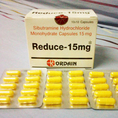 Reduce 15 mg. (ยาลดน้ำหนักรีดิวซ์ 15 มิลลิกรัม) นำเข้า ไม่สกรีนเม็ดยา ราคากล่องละ 650 บาท 