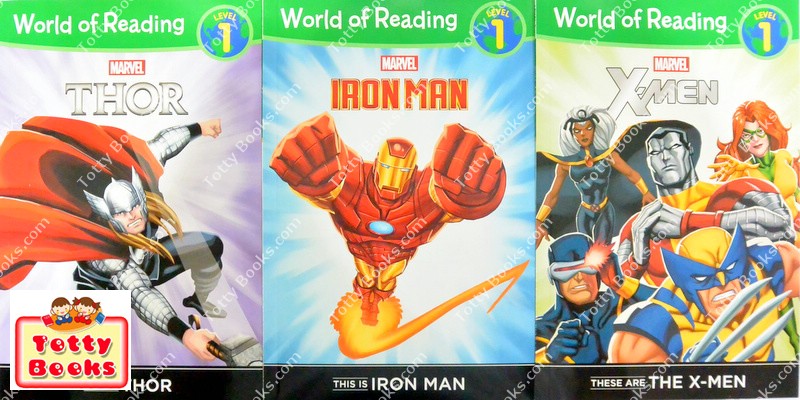 (Age 4 - 7) ชุดหนังสือฝึกอ่าน 6 เล่ม ซุเปอร์ฮีโร่ World of Reading (Marvel, Level 1) รูปที่ 4