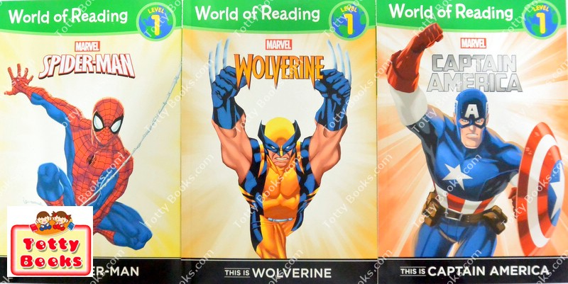 (Age 4 - 7) ชุดหนังสือฝึกอ่าน 6 เล่ม ซุเปอร์ฮีโร่ World of Reading (Marvel, Level 1) รูปที่ 3