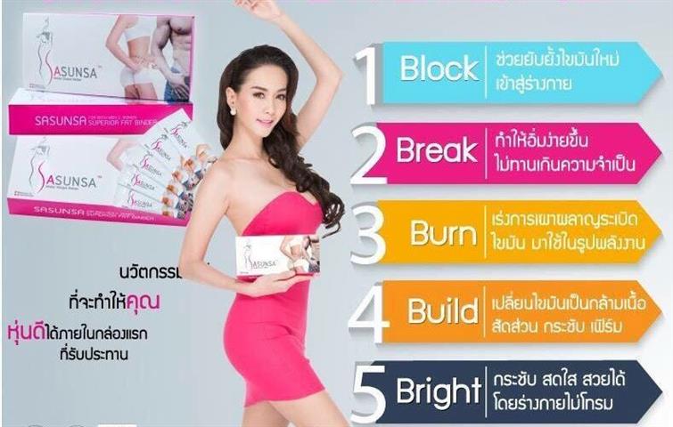 Sasunsa ซาซันซ่า ลดน้ำหนักทันใจ พุงยุบ เอวลด ในกล่องแรก ไม่ต้องอดอาหาร รูปที่ 4