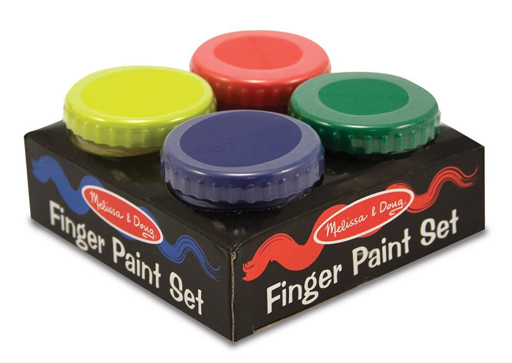 สีน้ำ Non-toxic ปลอดภัยสำหรับเด็ก Finger Paint Set (4 Colors, Melissa & Doug) รูปที่ 1