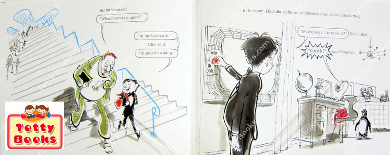 (Caldecott Honor Book, Age 5 - 9) หนังสือรางวัล One Cool Friend (Hardcover, Toni Buzzeo) รูปที่ 4