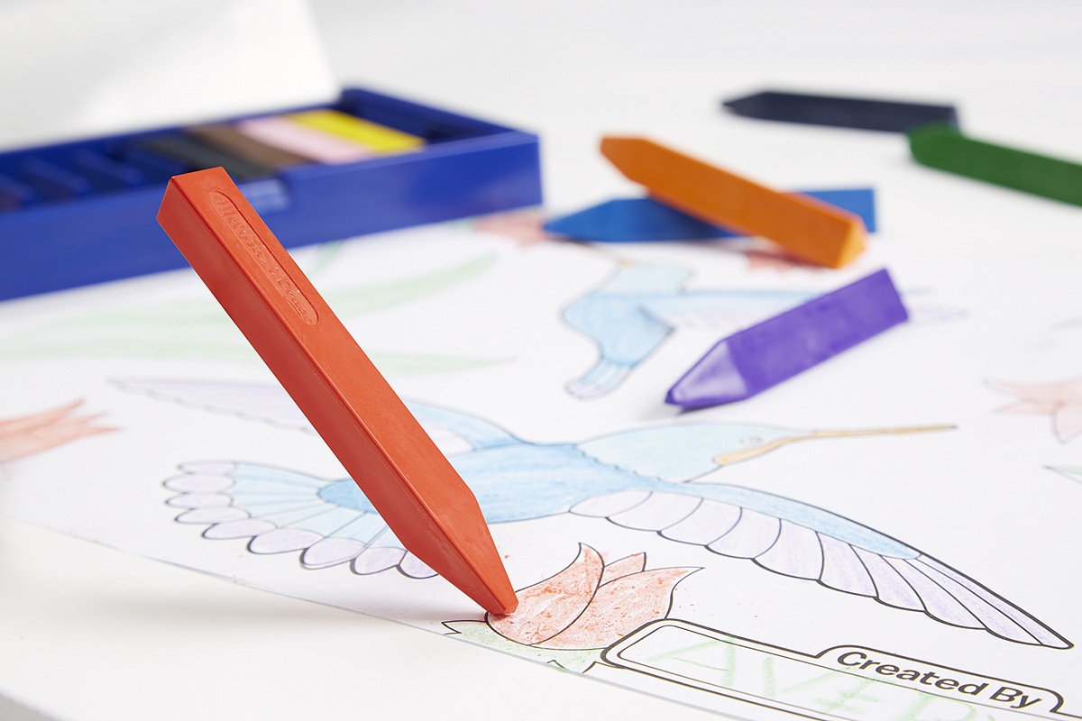 สีเทียนทรงสามเหลี่ยมแท่งเล็ก 12 Truck Crayon Set (Melissa & Doug) รูปที่ 4
