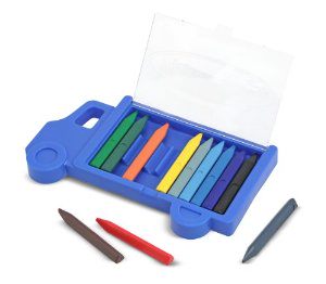 สีเทียนทรงสามเหลี่ยมแท่งเล็ก 12 Truck Crayon Set (Melissa & Doug) รูปที่ 3