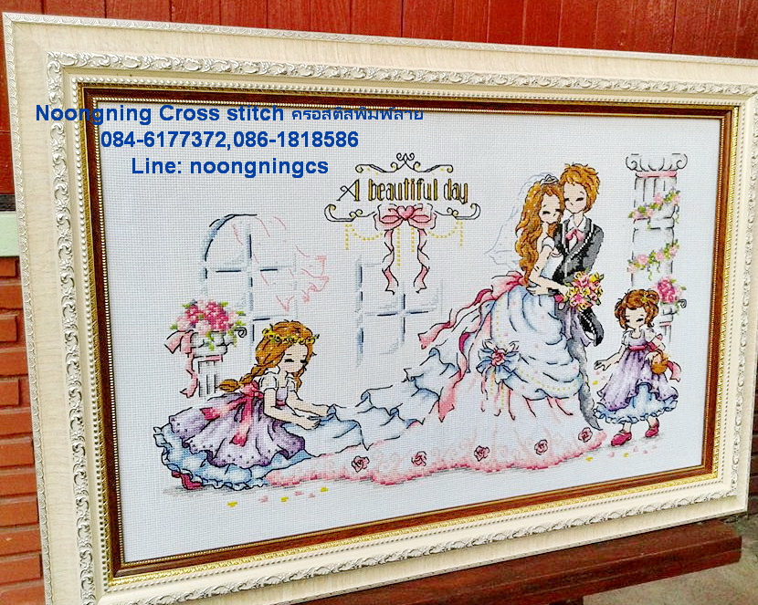  ร้านNoongningcrorssstitch ครอสติสพิมพ์ลาย (จำหน่าย ครอสติสปักสำเร็จ ตกแต่งบ้าน ,ชุดปักครอสติสจีนสวยๆ พิมพ์ลายลงบนผ้า)7 รูปที่ 4