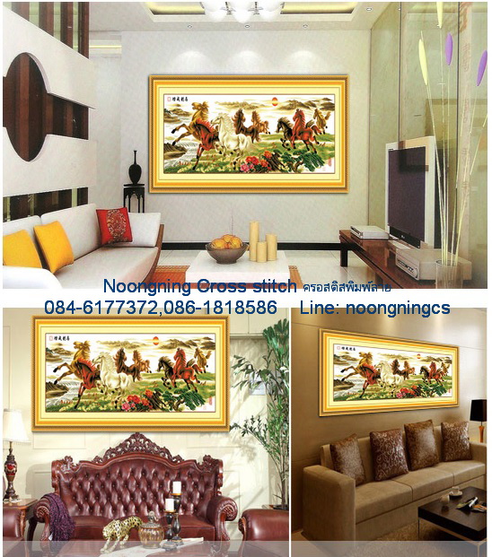  ร้านNoongningcrorssstitch ครอสติสพิมพ์ลาย (จำหน่าย ครอสติสปักสำเร็จ ตกแต่งบ้าน ,ชุดปักครอสติสจีนสวยๆ พิมพ์ลายลงบนผ้า)5 รูปที่ 3