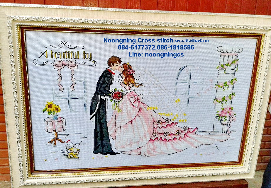  ร้านNoongningcrorssstitch ครอสติสพิมพ์ลาย (จำหน่าย ครอสติสปักสำเร็จ ตกแต่งบ้าน ,ชุดปักครอสติสจีนสวยๆ พิมพ์ลายลงบนผ้า)6 รูปที่ 3
