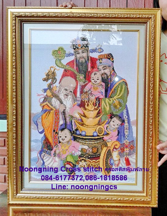  ร้านNoongningcrorssstitch ครอสติสพิมพ์ลาย (จำหน่าย ครอสติสปักสำเร็จ ตกแต่งบ้าน ,ชุดปักครอสติสจีนสวยๆ พิมพ์ลายลงบนผ้า)8 รูปที่ 4