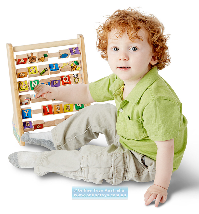 (Age 2 - 6) ของเล่นเสริมทักษะ เรียนรู้ตัวอักษร ตัวเลข ABC-123 Babcus (Melissa & Doug) รูปที่ 4