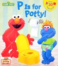 (Age 1 - 3) นิทานสอนน้องนั่งกระโถน บอร์ดบุ๊ก เซซามิสตรีท P is for Potty (Flap Board Book, Sesamet Street)