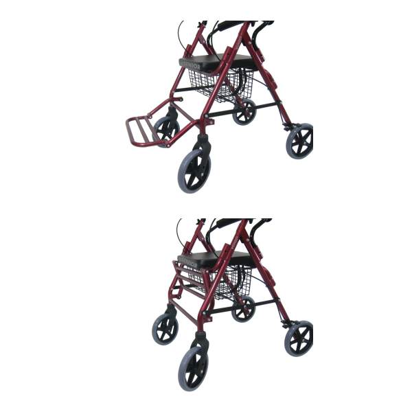 qSENIOR รถเข็นช่วยเดิน Rollator รุ่น 46L  หัดเดิน พยุงเดิน พร้อมที่พักขา และตระกร้า ผู้สุงอายุ ผู้ป่วย รูปที่ 5