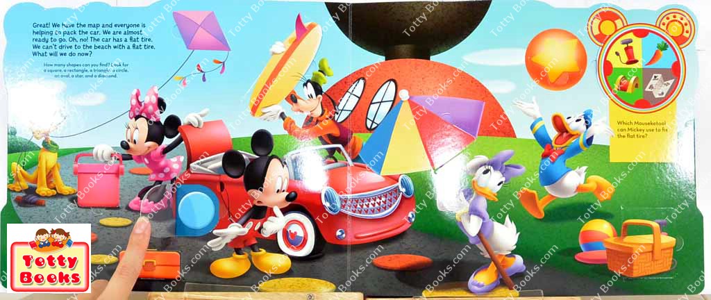 หนังสือสอนคำศัพท์ + ช่องเปิดภาพกว่า 50 ภาพ! Road Trip (Mickey Mouse - Over 50 Flaps!!) รูปที่ 3