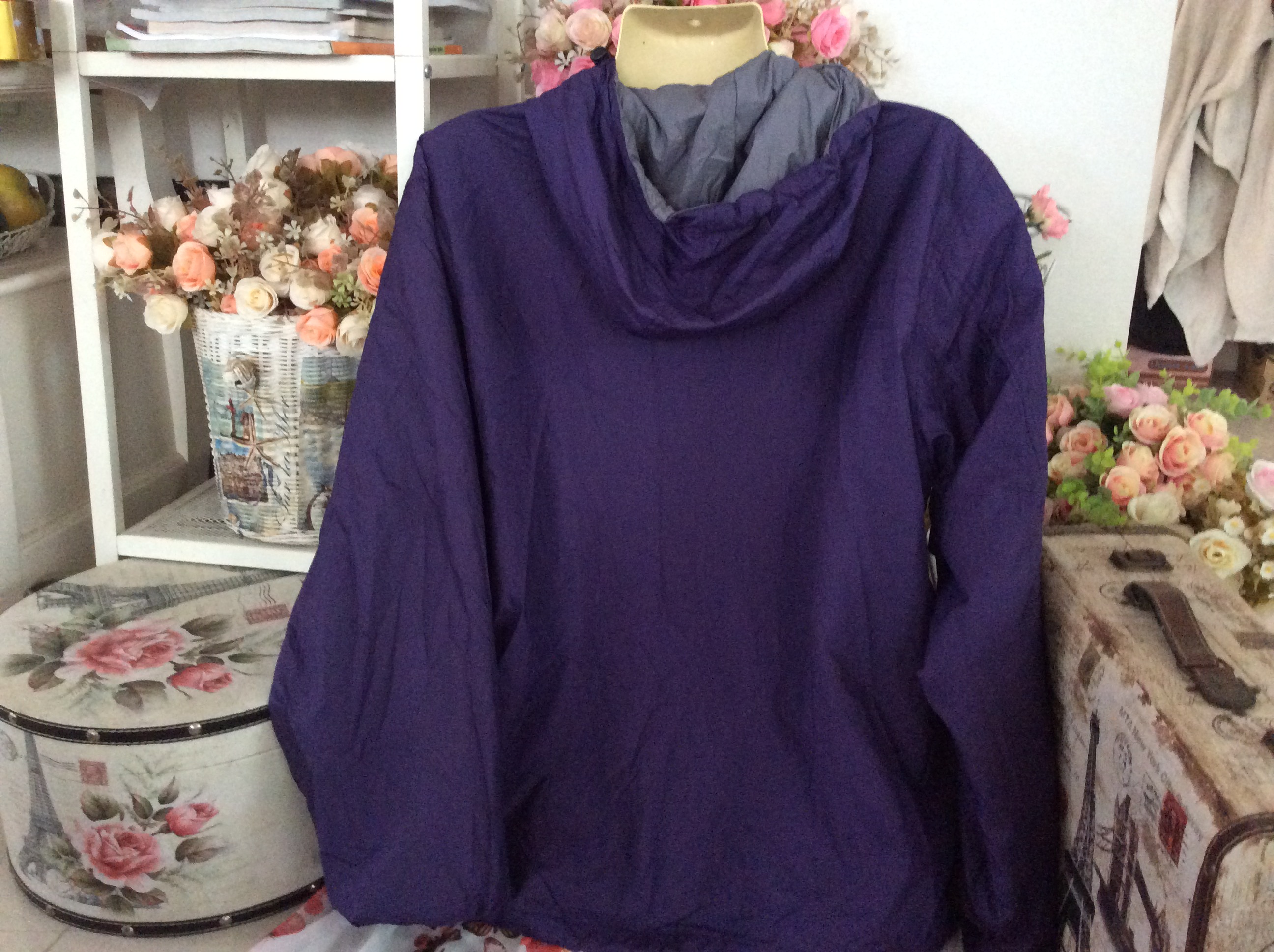 UNIQLO WIDE BREAKER jacket hoodie m เสื้อแจคเกตกันลมกันหนาวแบรนเนมจากญี่ปุ่นสภาพดีมากไซส์mยุโรปน่ะค่ะ รูปที่ 4
