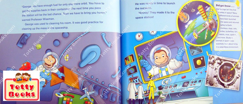 (Age 4 - 8) นิทานวิทยาศาสตร์ อ่านเล่น/ก่อนนอน อวกาศและยานอวกาศ Discover the Space (Curious George, Paperback) รูปที่ 4