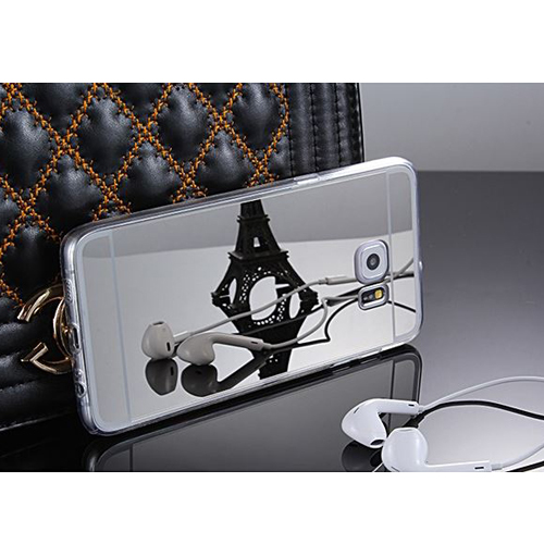เคส S7 Edge เคส TPU กระจกเงา สีโรสโกลด์ รูปที่ 6