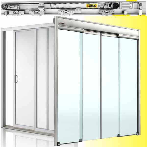 ประตูบานเลื่อนอัตโนมัติ (AUTO SLIDE DOOR) แบบ ประตูเซเว่น XEKA รูปที่ 1