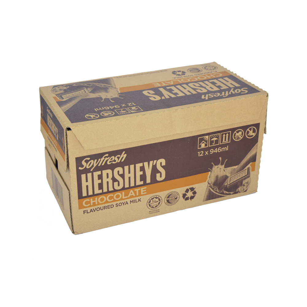เฮอร์ชีส์ ซอยเฟรช รสช็อกโกแลต HERSHEY'S Soyfresh Chocolate 946ml x 12 รูปที่ 2