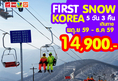 ทัวร์เกาหลี สกีสุดมันส์ สนุกสนานกับหิมะ เล่นปาน้ำแข็ง ปั้นสโนว์แมน