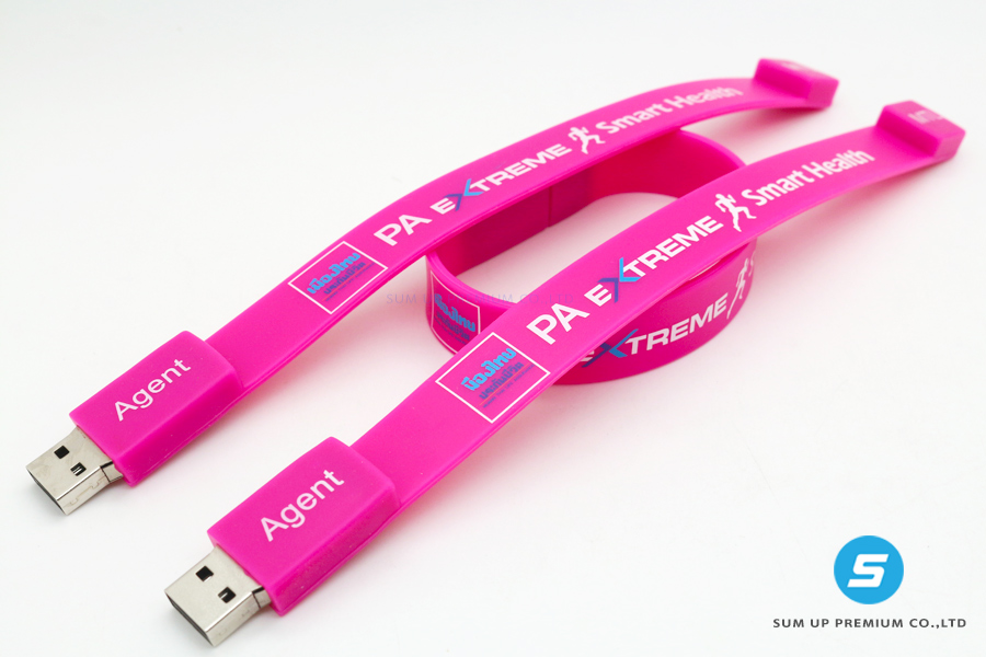 แฟลชไดร์ฟ สายรัดข้อมือ | WristBand Flash Drive สำหรับผลิตเป็นสินค้าพรีเมี่ยม สินค้าแจก รูปที่ 1