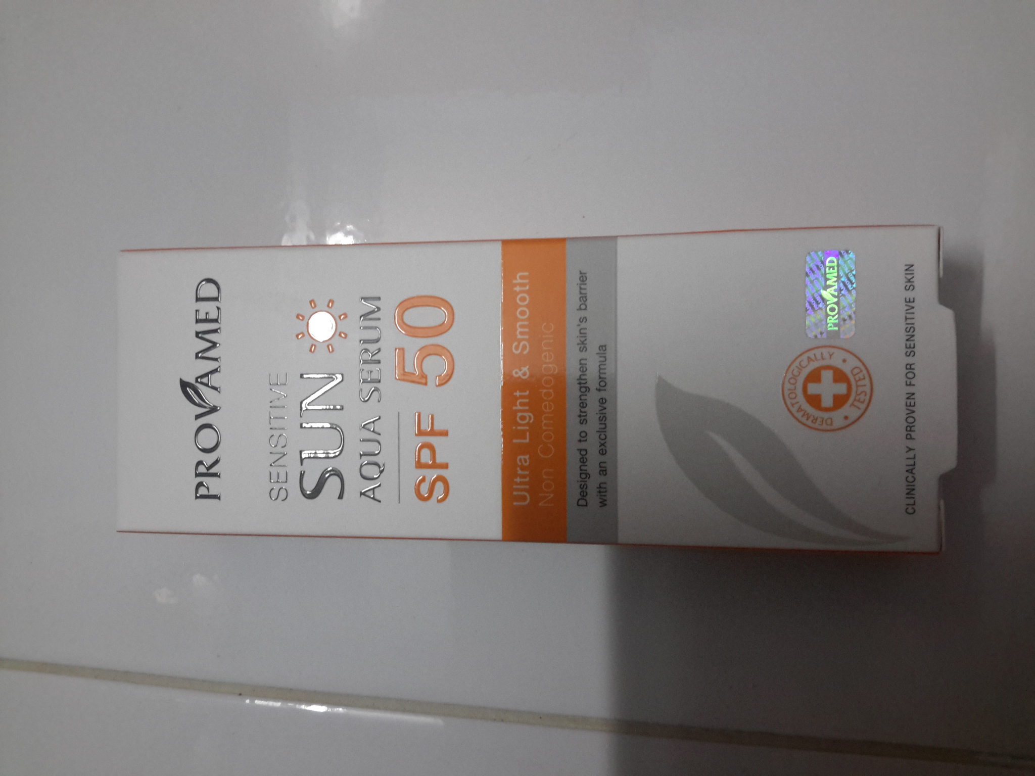 Provamed Sun Aqua Serum SPF 50  สินค้าใหม่ สินค้าแท้ ราคาเต็ม (5xx)  พร้อมส่งฟรี รูปที่ 1