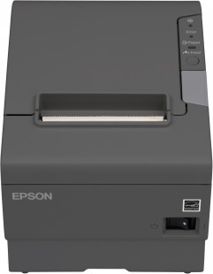 Epson TM-T88V เพิ่มงานพิมพ์สูงสุด เพื่อให้จุดชำระเงินมีประสิทธิภาพมากที่สุด รูปแบบการพิมพ์: การพิมพ์แบบเทอร์มอลไลน์ กว้าง (มม): 79 ± 0.5 มม./ 57.5 ± 0.5 มม. ความเร็วในการพิมพ์สูงถึง 300 มม./วินาที พิมพ์เฉดสีเทา 16 ระดับ สะดวกในการเปลี่ยนกระดาษ รูปที่ 4