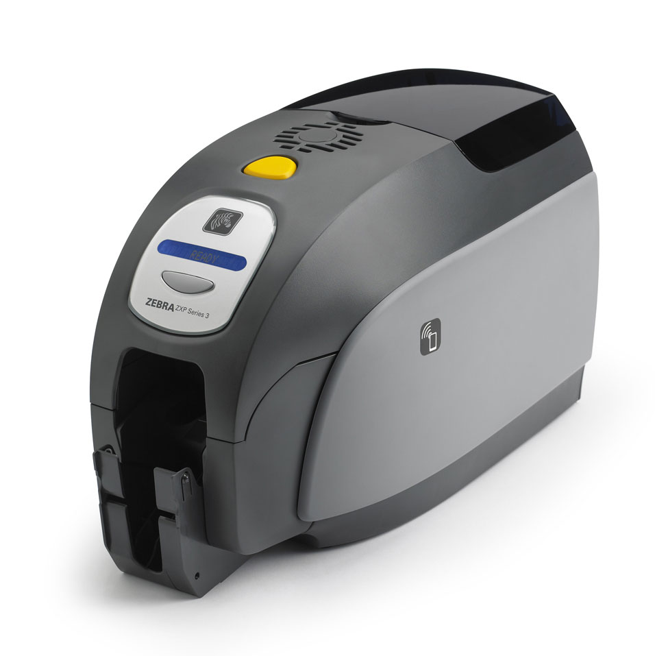 เครื่องพิมพ์บัตร ZXP3 Dye sublimation thermal transfer direct-to-card • ZRaster host-based image processing technology • Full-color or monochrome printing • Single- and dual-sided printing • 750 cph monochrome single-sided • 180 cph full-color YMCKO single-sided • Edge-to-edge printing on standard CR80 media รูปที่ 3