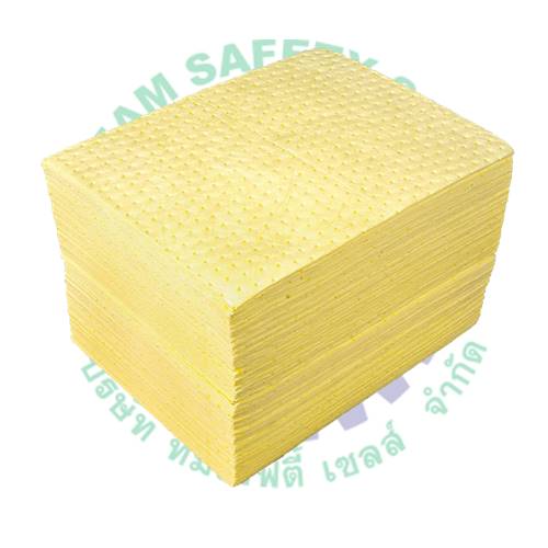 Best Safe วัสดุดูดซับสารเคมีรุนแรง สีเหลืองแบบแผ่น รุ่น BS-HOS-PD รูปที่ 1