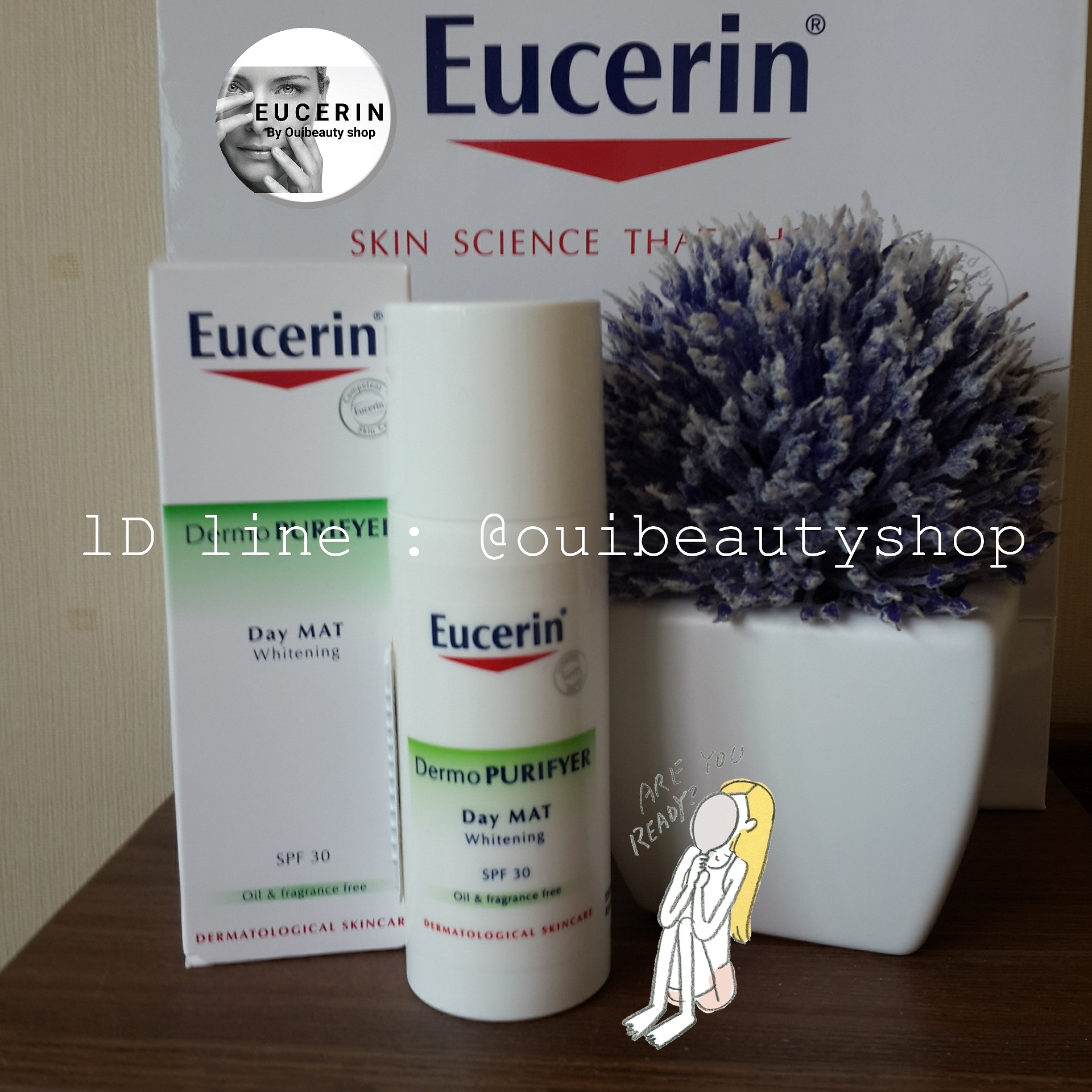 Eucerin Dermo PurifyerDay MAT Whitening SPF30 50ml. รูปที่ 1