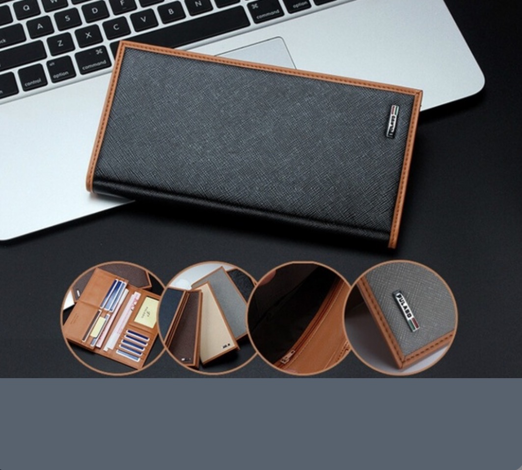 NEW Arrival Korean Men's Long Wallet  รูปที่ 3